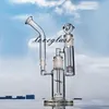 12,9 pouces Toro verre eau Bongs narguilés droits barboteur tuyau de fumée percolateur Cyclone receveur recycleur plates-formes avec joint de 18mm