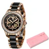 Montre Femme Sunkta Rose Gold Women Quartz ES Damska Top Marka Luksusowa Kobieta Wrist Watch Dziewczyna Zegar Żona Gift + Box