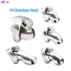 2021 HT-V4 Metal Male Chastity Device Stainless Steel Cock Cage Penis Ring Lock BDSM Bondage Gear Adult Erotic Sex Toys for Men P0826