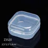 Wiele rozmiarów Transparent Plastic Box Kolekcje przechowywania przedmiotów Pakowanie Portable Case Mini Case Clear Small Tools Box