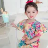 최신 QualityWholesale INS Kids Girls Flower Dress 어린이 공주 여름 부티크 어린이 의류