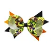 Haaraccessoires 5.3 inch Halloween Bows Barrettes Ghost Pumpkin Baby Meisjes Haarkleur Bowknot Haarspeld Meisje Haarspelden Kinderen M3606