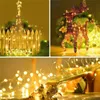 LED String Lights 1M 2M Colorful DIY Handmade Flashing Decoration Starry Fairy Lighting for Flower Garland Accessories Wreath Lamp Glow Party Supplies