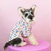 カジュアルなペットシャツスウェット服かわいいプリントペットTシャツ犬アパレルスプリングテディシュナウザー犬の服