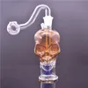 Petit Mini Bongs En Verre Pipe À Eau Narguilé Blunt Bubbler Pipes À Eau Sèches À La Main Pipe À Herbes Dab Paille Cendrier Avec Tuyau De Brûleur À Huile En Verre Mâle 10 Ensembles