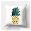 Case Bedding Supplies & Garden Fashion Peach Skin Pillow Er Pine Fruit Pattern Pillowcase Home Textiles Sofa Decor Drop Delivery 2021 Xarvg