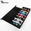 8 rasters opslag display raster case box voor lenzenvloeistof zonnebril brillen sieraden tonen met rek koof 485x18x6CM 2109147466783