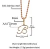 Aangepaste Naam A-Z Micro Retro Stijl Letters Hanger Ketting Voor Mannen Vrouwen Geschenken Zirconia Ketting Hip Hop Jewelry334E