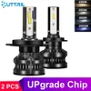 Uttril 2 st 110W 16000LM H4 H7 CSP H1 H8 H9 H11 9006 4300K ​​6500K 8000K bil strålkastare LED-lampa mini storlek Auto dimljus 12V