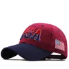 Nouvelle marque USA Drapeau Casquette de baseball pour hommes Femmes Coton Snapback chapeau Unisexe America Broderie Hip Hop Caps gorras casquette Q0911