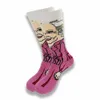 Golden Girls Cartoon Socks Hip Hop Anime Print Roliga Tube Novelty Men Kvinnor Personlig Casual Cotton Funi6kq