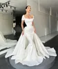 Eleganckie Satin Syrenki Suknie Ślubne Suknie Ślubne Suknie ślubne z odpinanym pociągu Vestido de Novia Dostosuj