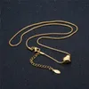 Pendant Necklaces Gold Color Minimalist Smooth Tiny Heart Necklace For Women Jewelry 2021 Valentine's Day Gift Drop