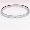 Amour bracelet tournevis bracelet conceptions design de mode classique titane acier rose or bracelets de pierres précieuses couple mâle femelle jew2418