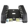 TS100 Tank Chassis Stoßdämpfer Metallroboter Auto DIY Kit für Arduino Uno R3 Intelligent Crawler
