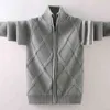 Boys Cotton Cardigan Knit Sweater Zipper Design Kids School Uniform Coat For Children 4 6 8 10 12 14 Years Jacket Outerwear 211106