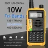 Baofeng UVS9 plus Triband 136174220260400520MHz 10W Poweful Walkie Talkie 10 km Long Range Ham CB Radio Transmetteur 5R1145366