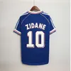 1998 2002 RETRO jersey VINTAGE ZIDANE HENRY MAILLOT jerseys de futebol 1996 2004 Football Jerseys shirt Trezeguet fora das finais 2006 branco 2000 PLATINI