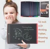 최고의 휴대용 12 인치 그리기 태블릿 필기 패드 전자 태블릿 보드 성인을위한 펜 어린이 어린이