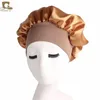 Moda Nightcap Kobiety Satin Sleep Hat Hair Silk Head Cap szerokie elastyczne zespół Cena fabryczna Ekspert Projekt Jakość Najnowszy styl Oryginalny status