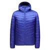 Mäns Ljus Packerble Hooded Down Jacket Män Höst Vinter Fashion Slim Jacka Coat Vindtät Casual Brand Down Jackor 211104