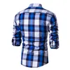 Moda de primavera 100% algodón Camisa a cuadros Hombres Casual Social Business Camisa masculina Top Calidad Manga larga Vestido para hombre Camisas 210708