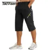 TACVASEN Below Knee Length Summer Waterproof Shorts Mens Quick Drying 3/4 Pants Hiking Walking Sports Outdoor Nylon 210716