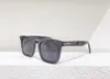 نظارات شمسية مربعة من Dax باللون الأسود / الرمادي 0751 Sunnies نظارات شمسية عصرية للرجال occhiali da Sole firmati UV400 حماية نظارات مع صندوق