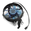 12V DC Cuivre Core CPU Refroidisseur Ventilateur Ordinateur Refroidissement Ultra Silencieux LED Pour AMD/Intel 115X - Rouge 1