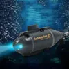 Mini RC Submarine Speed ​​Boat 6 Kanalen Smart Electric Simulation Afstandsbediening Drone Model Speelgoed voor kinderen 211027