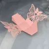 10Pcs Butterfuly Laser Cut Wedding Bridal Favors Gifts Box Candy Boxes With Ribbon Christening Baby Shower Wedding Party Decor 211216