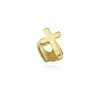 Gold Grillz Single Hollow Heart Cross Yıldız Ağız Diş üst alt diş dişleri ızgaralar hip hop moda güzel mücevherler