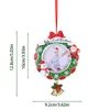 Kinderen Kerstmis Fotolijst Hanger Cross-Border Snowman Hars Christmas Decorations Holiday Baby Xmas Gift GWD11406