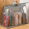 Storage Bags Dustproof Hanging Bag Transparent Case Wardrobe Closet Finishing Protective Cover PVC Waterproof Purse Handbag Organizer