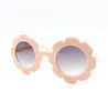 2021 الشمس زهرة الاطفال النظارات الشمسية لطيف جولة شكل الطفل النظارات الفوار بلينغ الزهور الأطفال النظارات M024