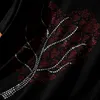 Loose Plus size black T-shirt women summer drill wild tops fashion diamonds print leaf pattern short-sleeve tees 210623