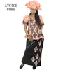 Африканские платья для женщины Bazin Brode Design платье три PCS One Set DP913 210408