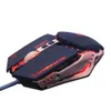 Cuffie e mouse da gioco Cuffie stereo regolabili da 4000 DPI + Mouse da gioco Luce LED Ottico USB cablato