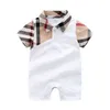 Dziecięce ubrania dla dziewcząt Designer Krótki rękaw Romper 100% bawełniany dziecięcy ubrania dziecięce niemowlę niemowlęcia chłopiec ubrania 45pu