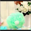 Ben spazzole da bagno Spugne Scrubber colorati Baglie da bagno Mop Flower Doccia morbida Bolle di spugne Body Bashing Foaming Mesh Net LO8654569