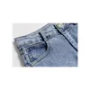 Sommar hög midja bredben jeans shorts casual blå denim båda sido slips mini kort sexig kvinnlig 210430