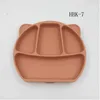 Vaisselle pour enfants Silicone de qualité alimentaire Anti-chute Dessin animé Ours Ventouse Assiettes Étanche Formation Bol Bébé Alimentation Accessoires G1210