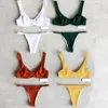 Schnell Verkauf Women039s Split Body Badeanzug Europäischen Und Amerikanischen Sexy Stahl Halterung Solide Bikini OnePiece Suits2005897
