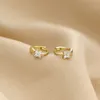 Dainty 925 Sterling Silver Small Hoop Earrings for Women Simple Zircons Geometric Earring Jewelry 2021 Trendy S-E1337