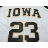 Nikivip Cheap Custom # 23 Roy Marble Iowa College Basketball Jersey Hombre Todo cosido Blanco Amarillo Cualquier tamaño 2XS-5XL Nombre o número Vintage