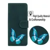 Schmetterlings-Leder-Geldbörse, stoßfeste Hüllen für iPhone 14 Pro Max, Motorola Moto G Stylus 5G 4G 2022 G52 E32, hautfarbenes Magent-Kredit-ID-Kartenfach, Flip-Cover-Halter-Beutel