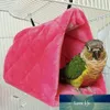 Nouvel hiver oiseau en peluche cabane tente lit suspendu nid cage hamac pour perroquet perroquet heureux cabane tente lit superposé Cage doux suspendu grotte prix usine conception experte qualité