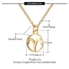 12 Stainless Steel Constell Pendant Necklace Silver Gold Zodiac Horoscope Sign Necklace Chains for women fashion jewelry will and sandy Virgo Libra Taurus Gemini