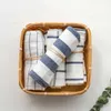 10 pièces de haute qualité bleu blanc carreaux rayé thé serviette de cuisine serviette nappe 100% coton fil colorant tissu expédition