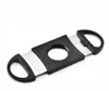 Pocket Plastic Stainless Steel Double Blades Cigar Cutter Knife Scissors Tobacco Black New4473006